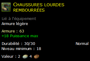 Chaussures lourdes rembourrées