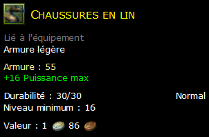 Chaussures en lin