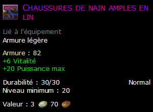 Chaussures de nain amples en lin