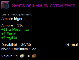 Gants de nain en coton épais