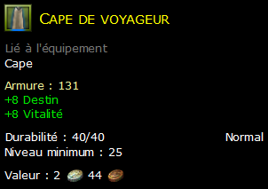 Cape de voyageur