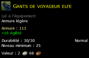 Gants de voyageur elfe