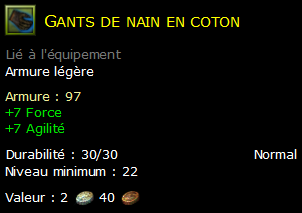 Gants de nain en coton