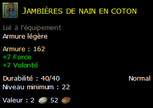 Jambières de nain en coton