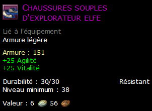 Chaussures souples d'explorateur elfe