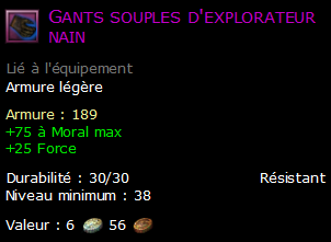 Gants souples d'explorateur nain