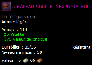 Chapeau souple d'explorateur