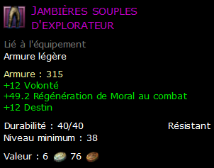 Jambières souples d'explorateur