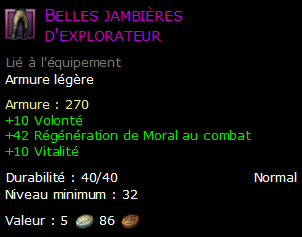 Belles jambières d'explorateur