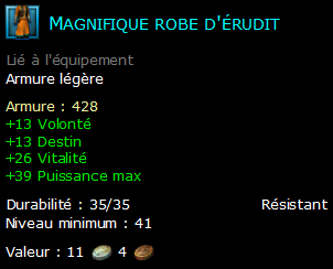 Magnifique robe d'érudit