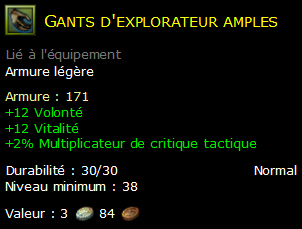 Gants d'explorateur amples