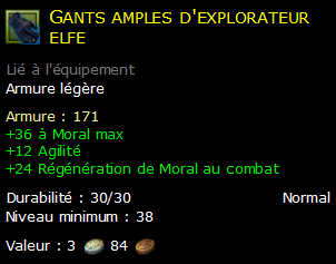 Gants amples d'explorateur elfe