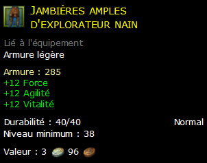 Jambières amples d'explorateur nain