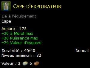 Cape d'explorateur