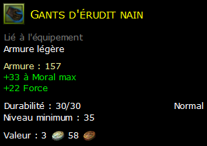 Gants d'érudit nain