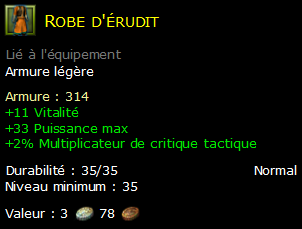 Robe d'érudit