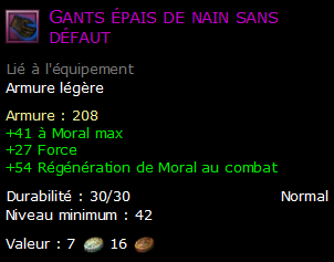 Gants épais de nain sans défaut