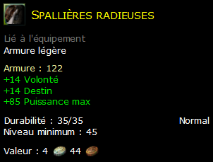 Spallières radieuses