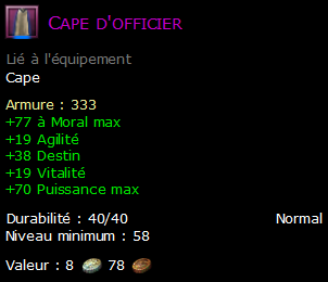 Cape d'officier