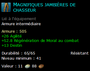 Magnifiques jambières de chasseur