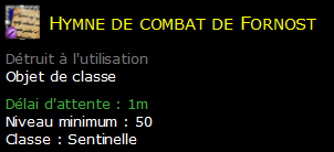 Hymne de combat de Fornost