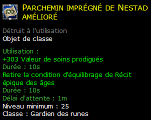 Parchemin imprégné de Nestad amélioré