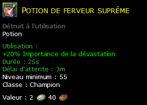 Potion de ferveur suprême