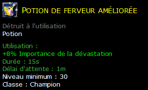 Potion de ferveur améliorée