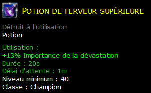 Potion de ferveur supérieure