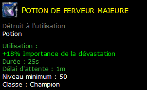 Potion de ferveur majeure