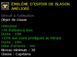 Emblème d'espoir de blason amélioré