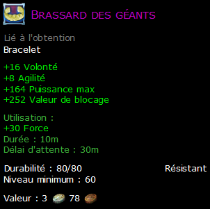 Brassard des géants