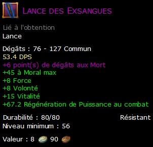 Lance des Exsangues