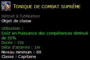 Tonique de combat suprême