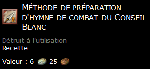 Méthode de préparation d'hymne de combat du Conseil Blanc