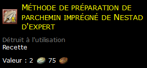 Méthode de préparation de parchemin imprégné de Nestad d'expert