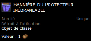 Bannière du Protecteur inébranlable