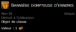 Bannière dompteuse d'ennemis