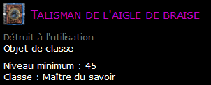 Talisman de l'aigle de braise