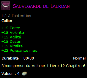 Sauvegarde de Laerdan