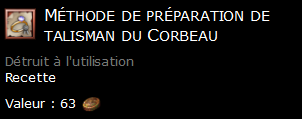 Méthode de préparation de talisman du Corbeau