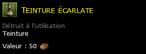 Teinture écarlate