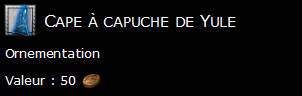 Cape à capuche de Yule