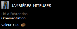 Jambières miteuses