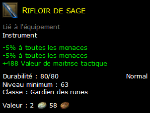 Rifloir de sage