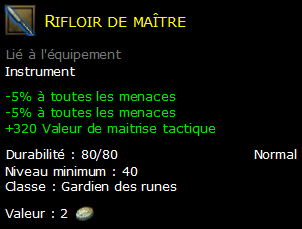 Rifloir de maître