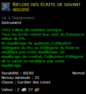 Rifloir des écrits de savant aiguisé