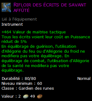 Rifloir des écrits de savant affûté