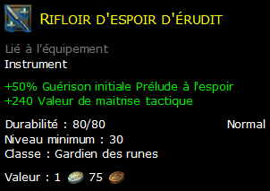 Rifloir d'espoir d'érudit