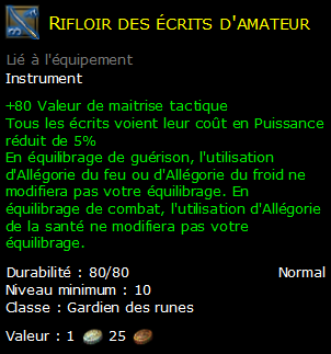 Rifloir des écrits d'amateur